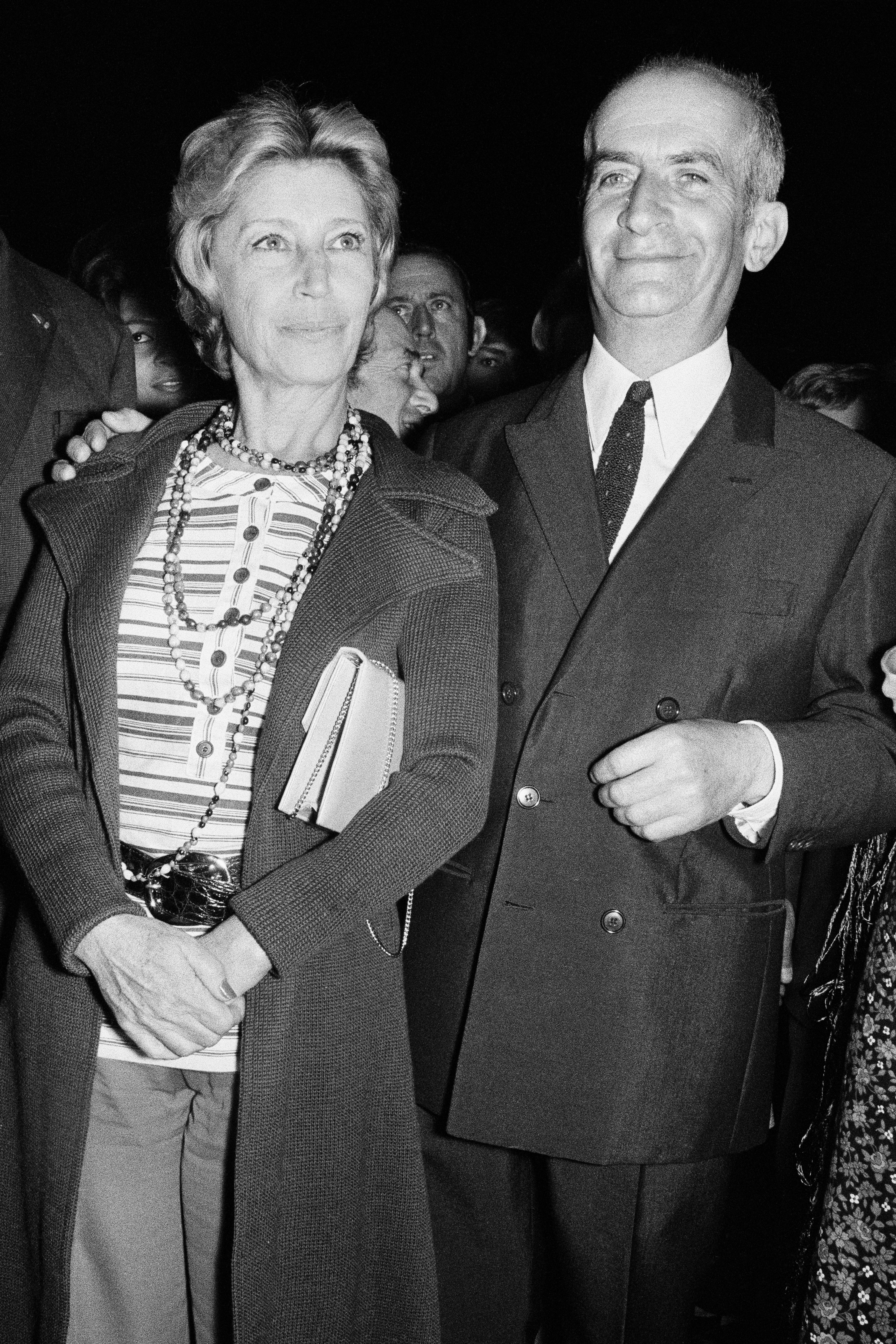 El actor y su esposa,  Jeanne Barthelmy de Maupassant.