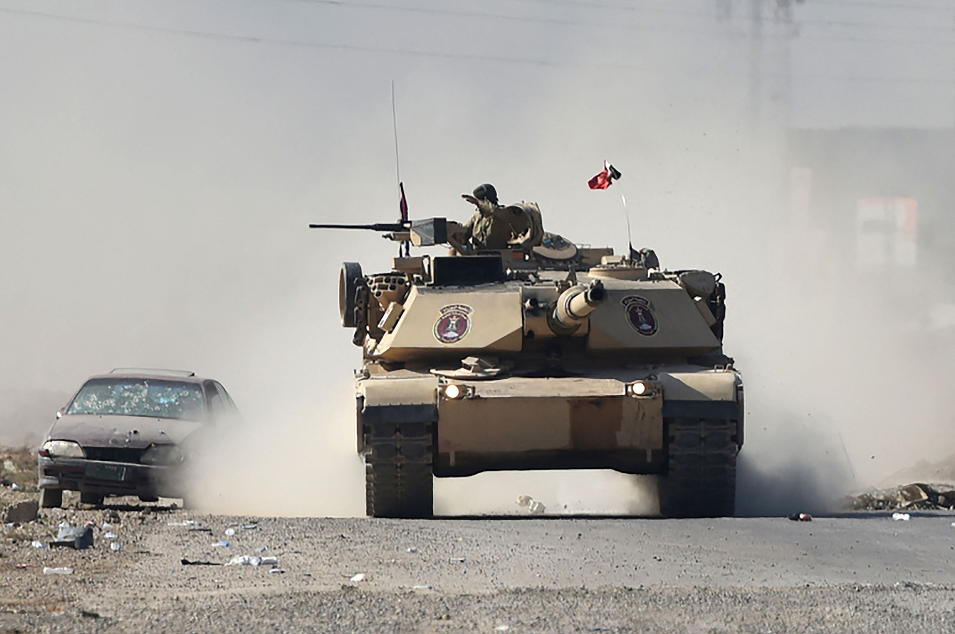 Un tanque modelo Abrams.