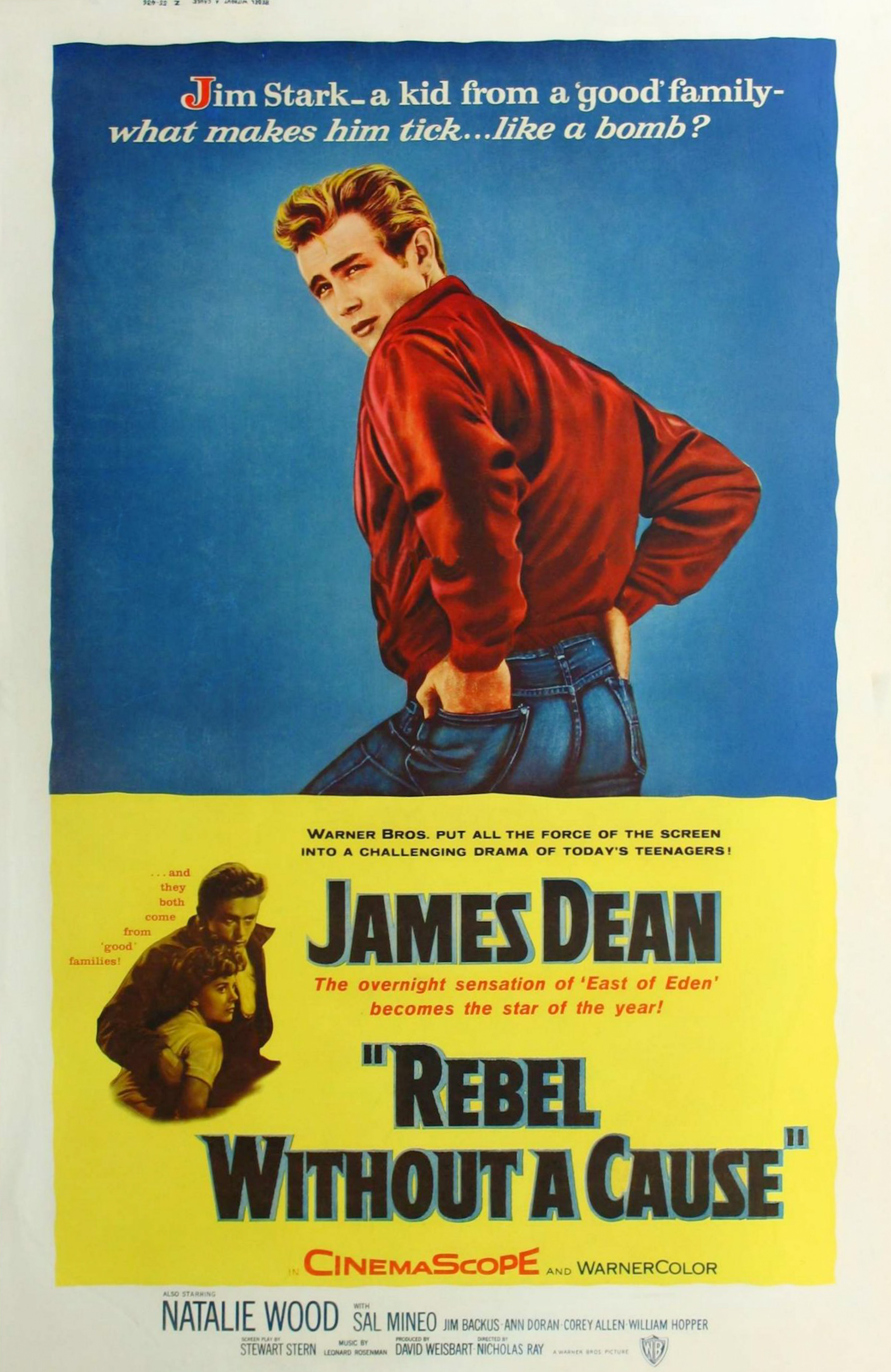 Cartel 'Rebelde sin causa' con James Dean