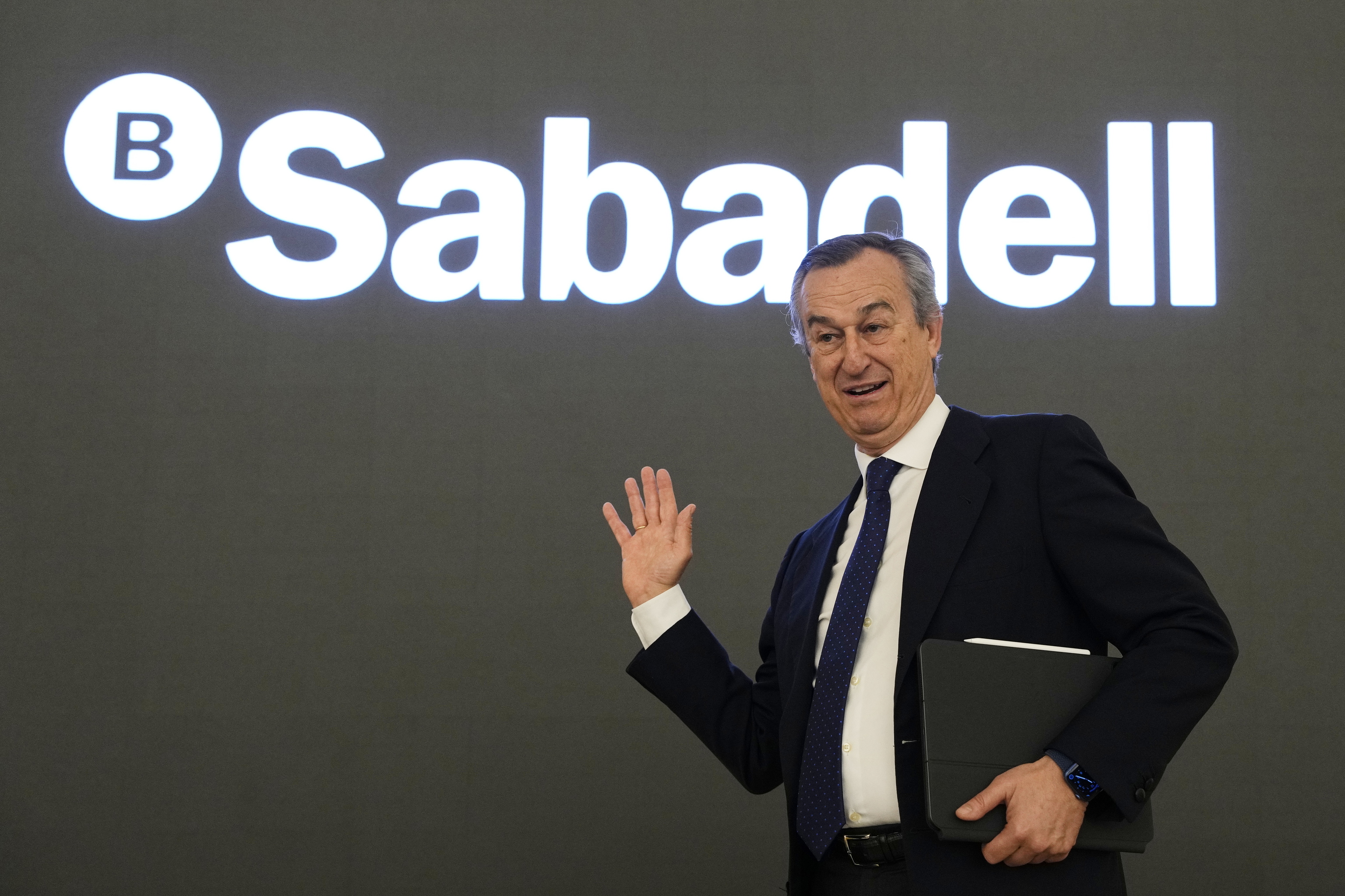 César González-Bueno, CEO del Sabadell, hoy en Barcelona.