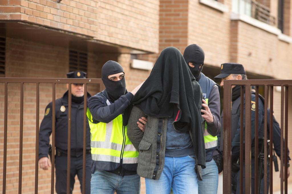 Detención de un yihadista en Vitoria en 2018.