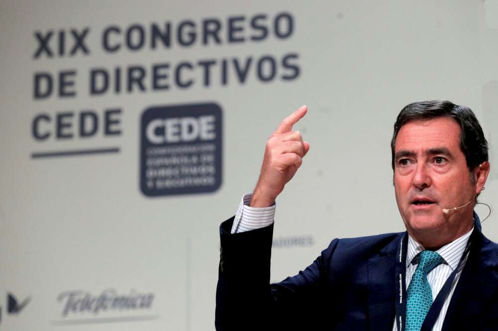 El presidente de CEOE, Antonio Garamendi.