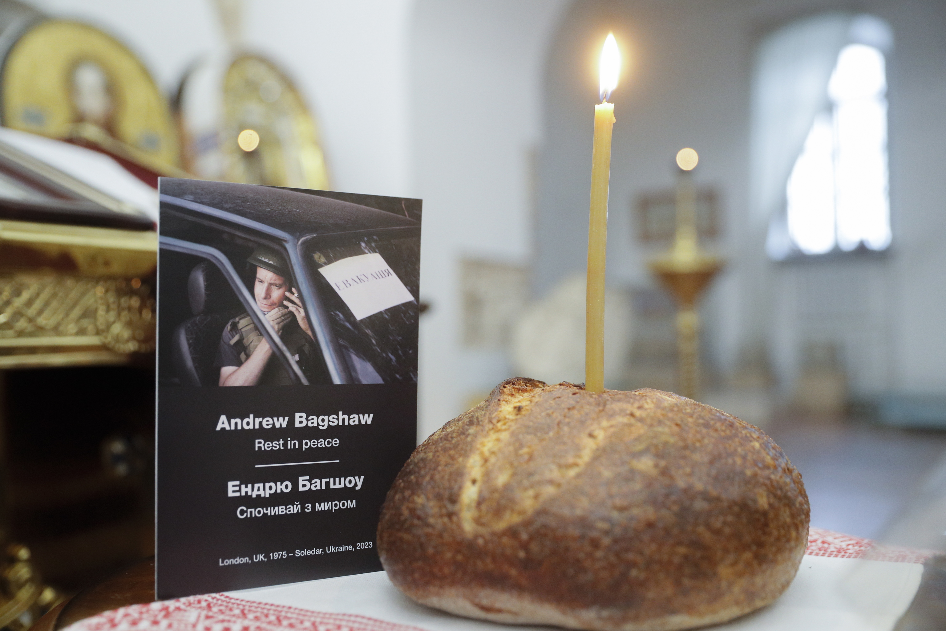 Funeral en Ucrania por el voluntario británico Andrew Bagshaw