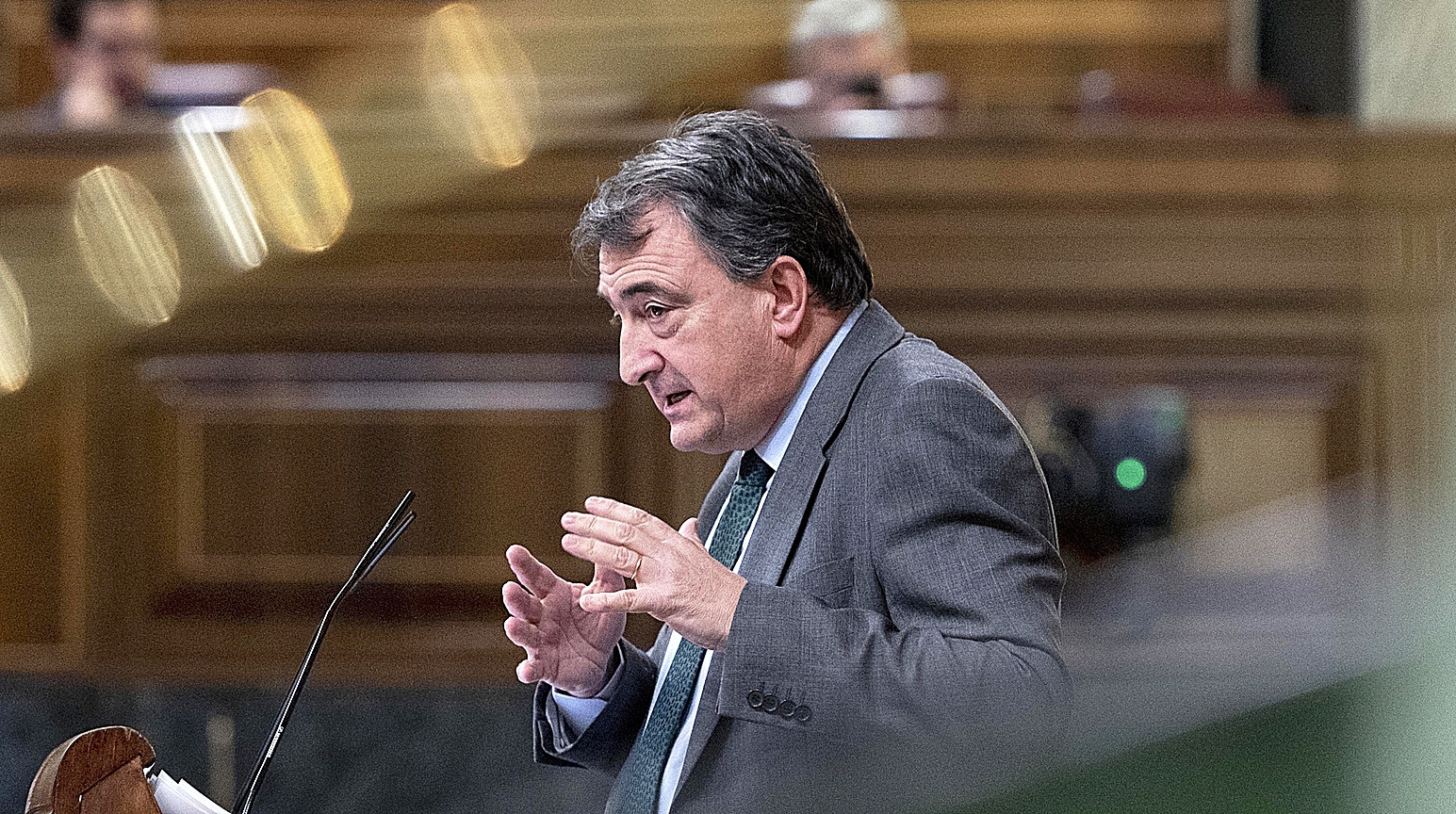 El portavoz del PNV en el Congreso, Aitor Esteban, en un Pleno del Congreso de los Diputados.