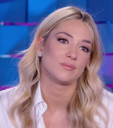 Alice Campello, en el programa Verissimo de la televisión italiana.