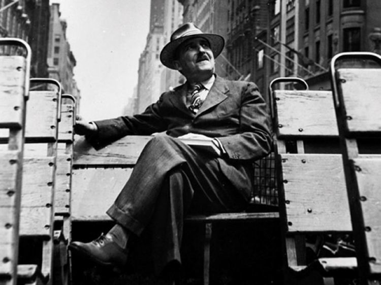 Stefan Zweig en Nueva York, en 1935.