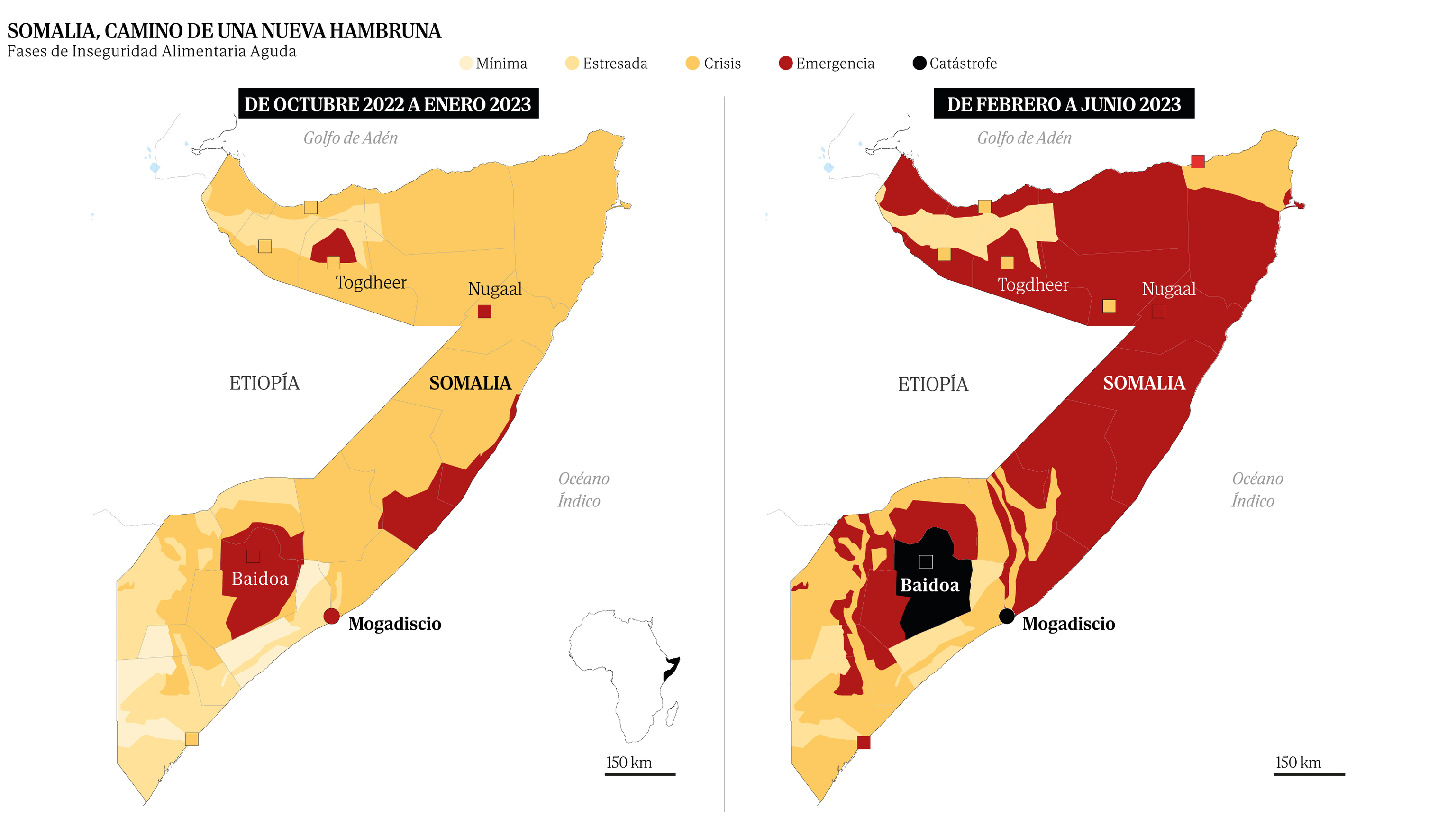 El inminente colapso de Somalia explicado en gráficos