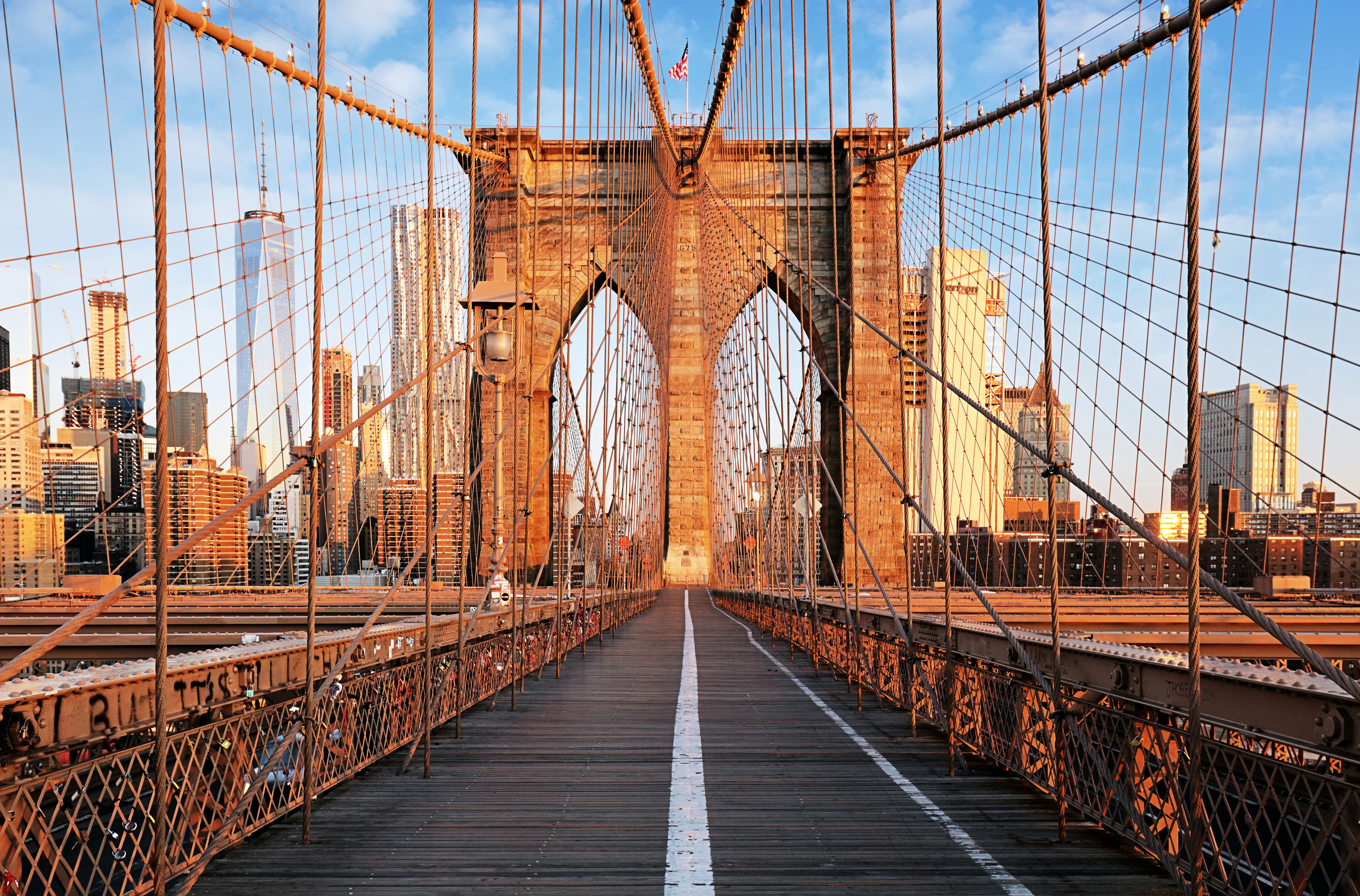El puente de Brooklyn de Nueva York.
