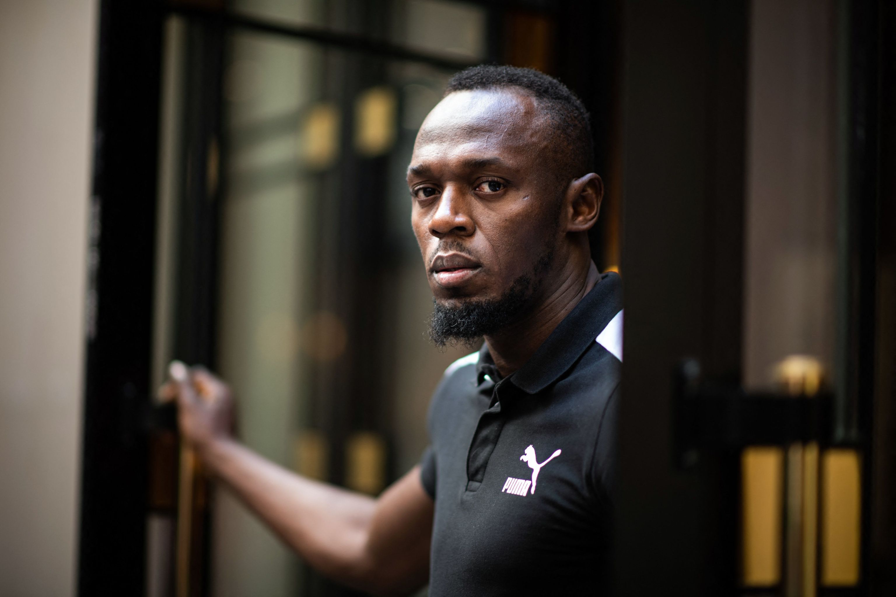 Usain Bolt en un acto promocional en 2019.