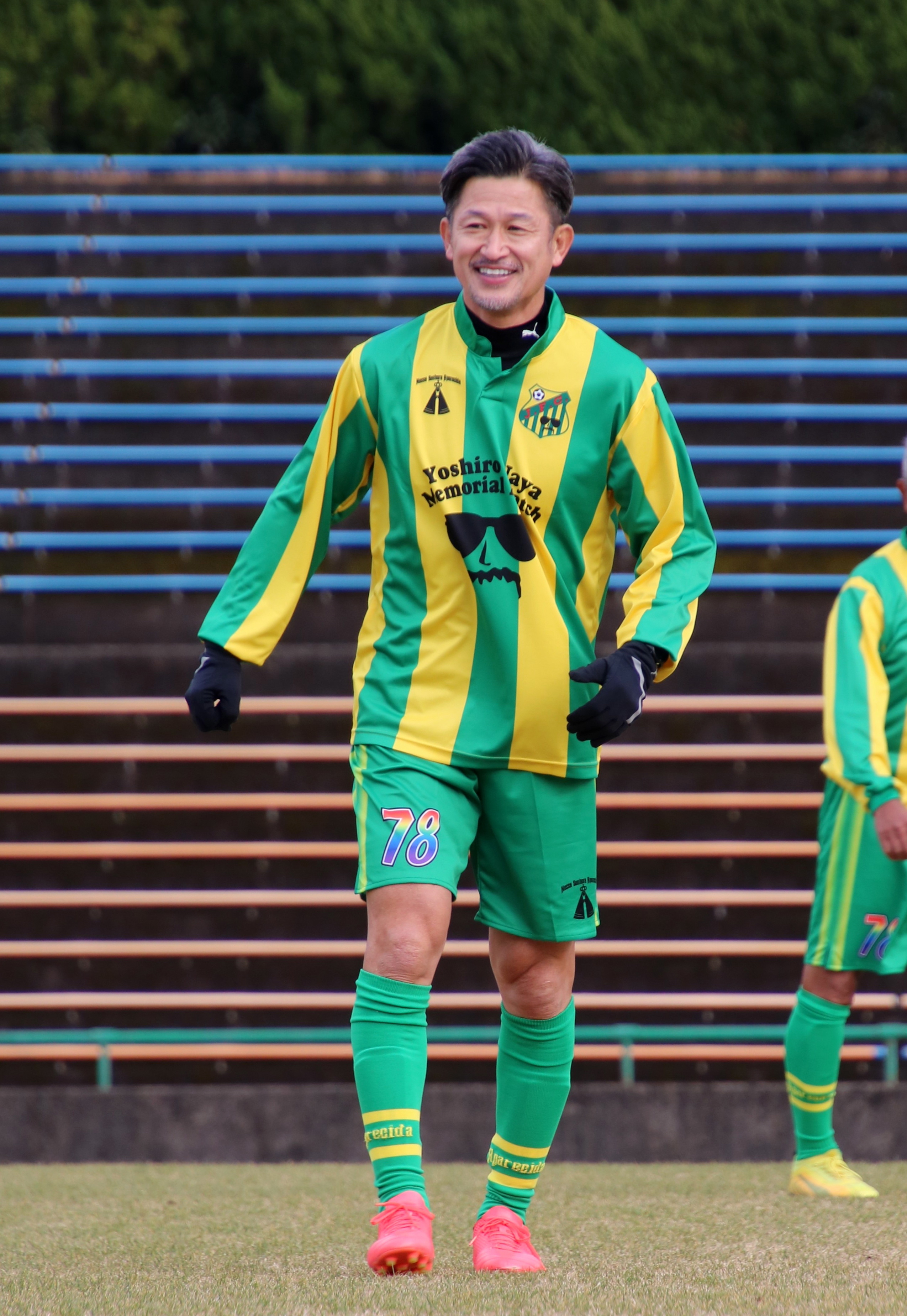 Kazuyoshi Miura, durante un partido en Japn en enero.