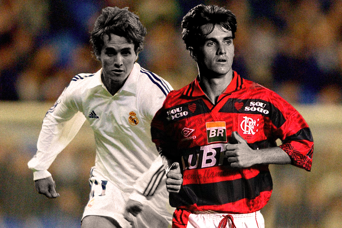 Savio, jugando con el Real Madrid y el Flamengo.