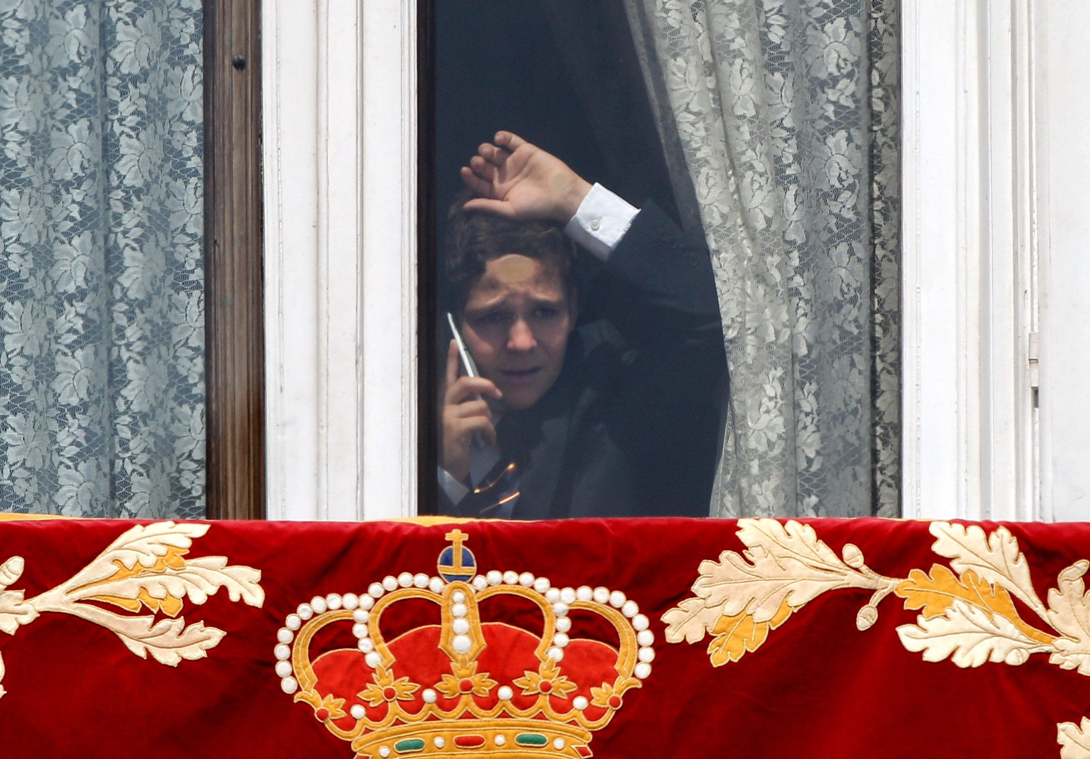 En 2014, durante la coronación del Rey Felipe.