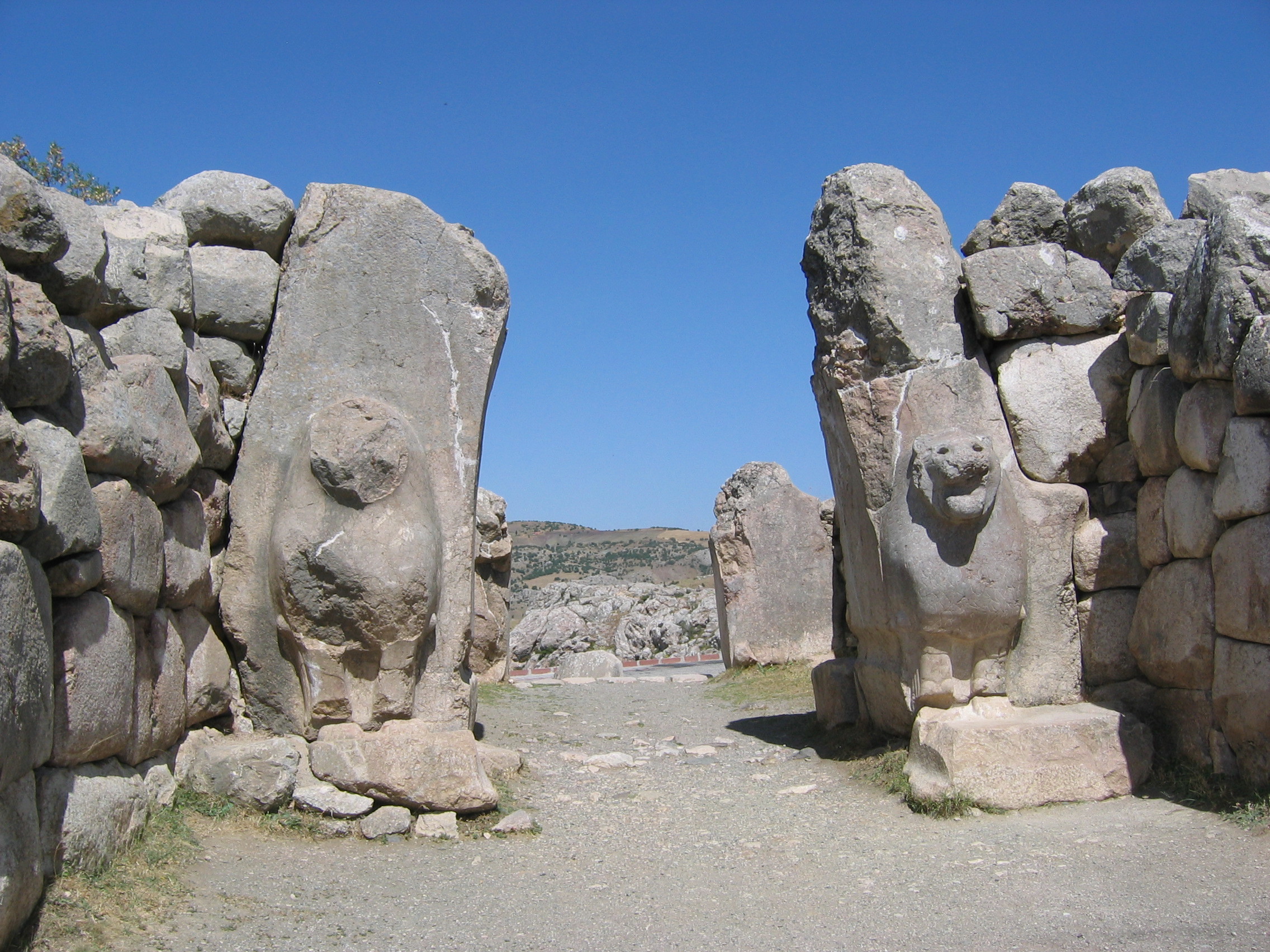 La Puerta de los Leones en Hattusa, capital del Imperio Hitita