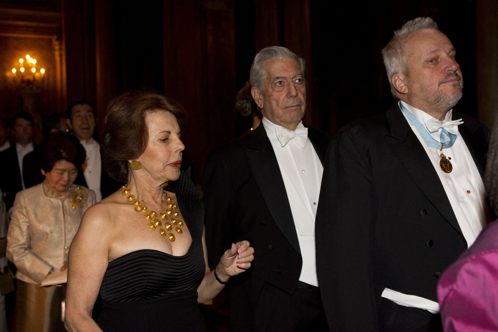 Patricia y Vargas Llosa, en la entrega de los Premios Nobel en 2010.