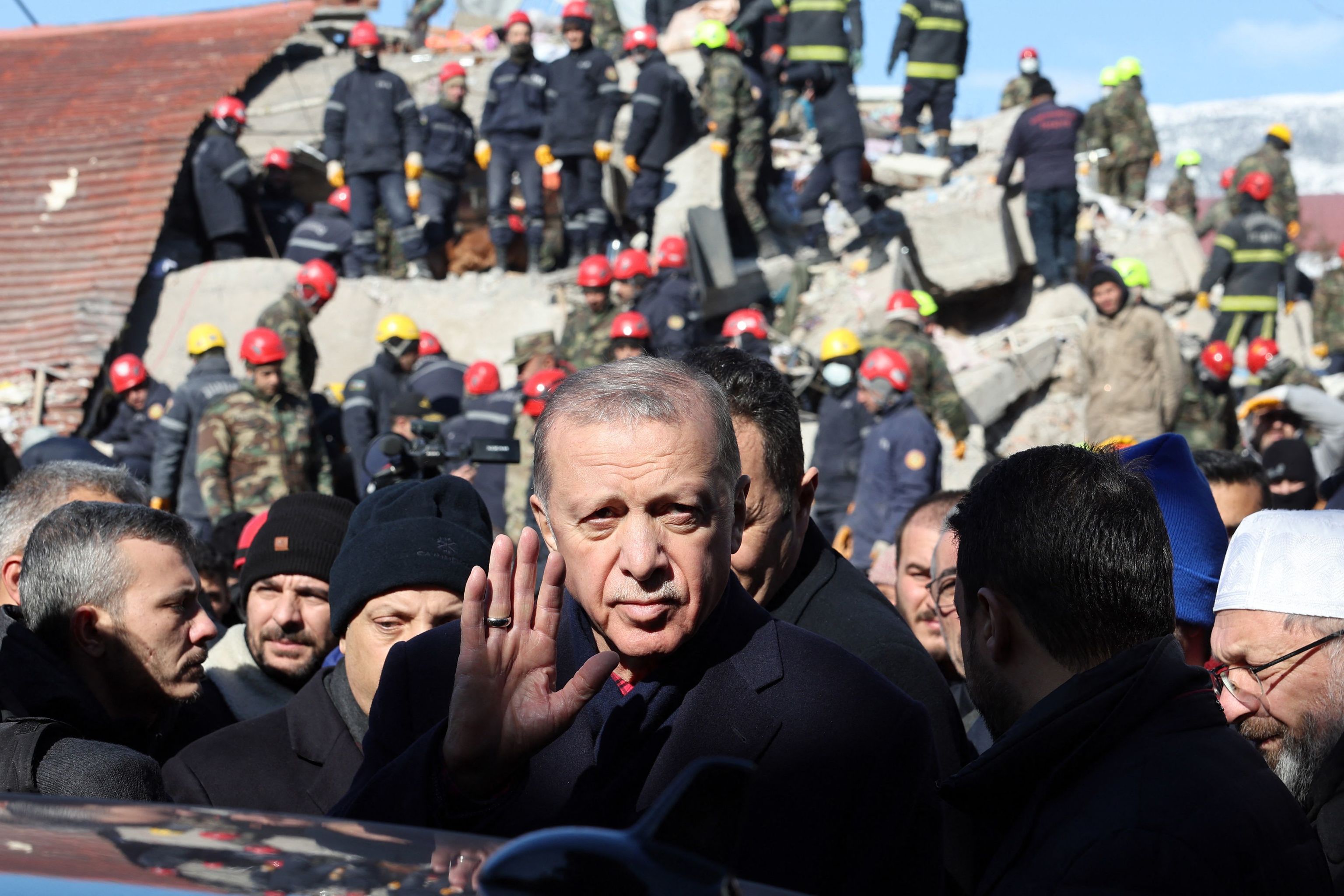 Erdogan, en su visita a Kahramanmaras