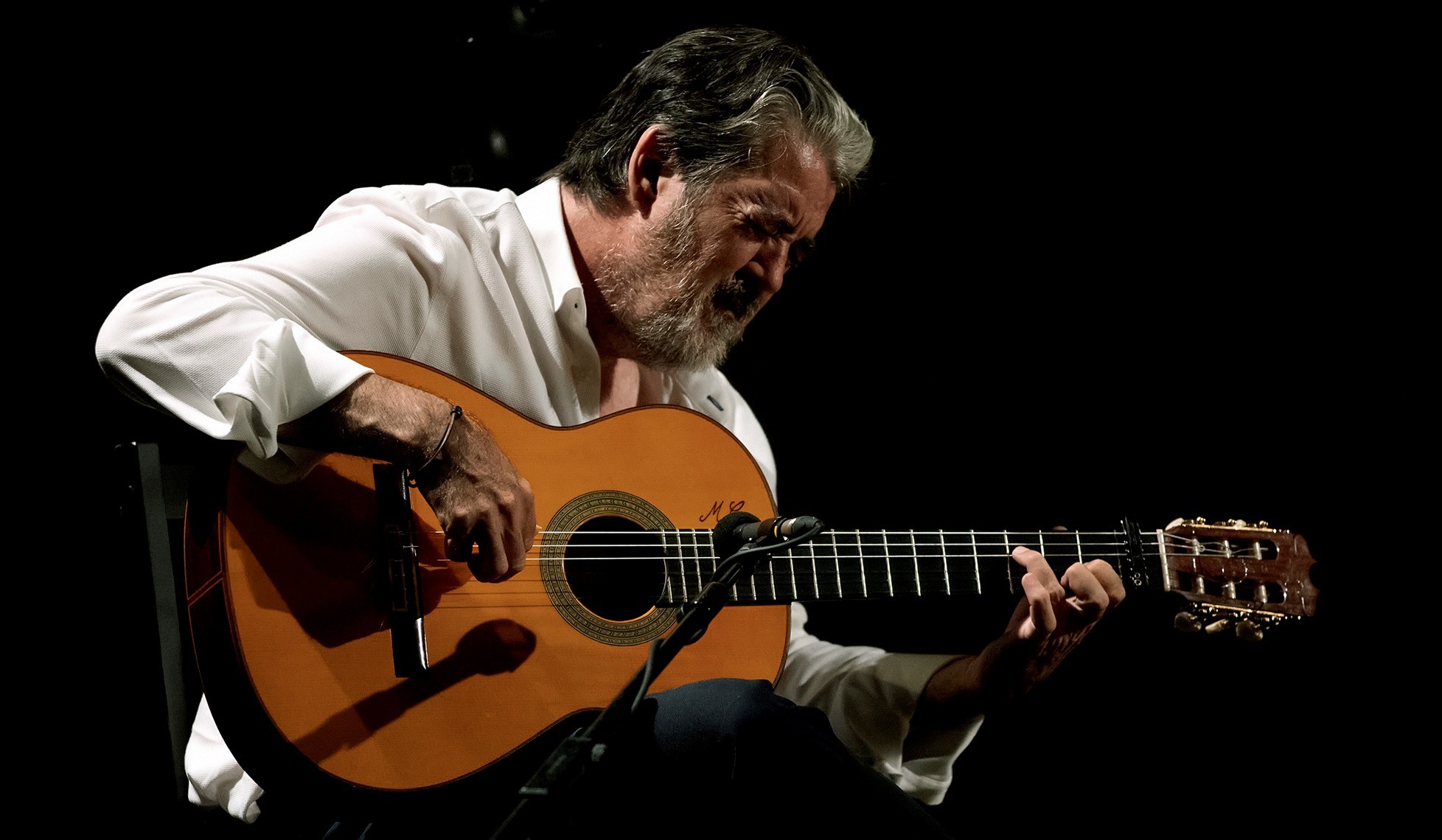 Rafael Riqueni saca sonidos balsmicos al alma de la guitarra.