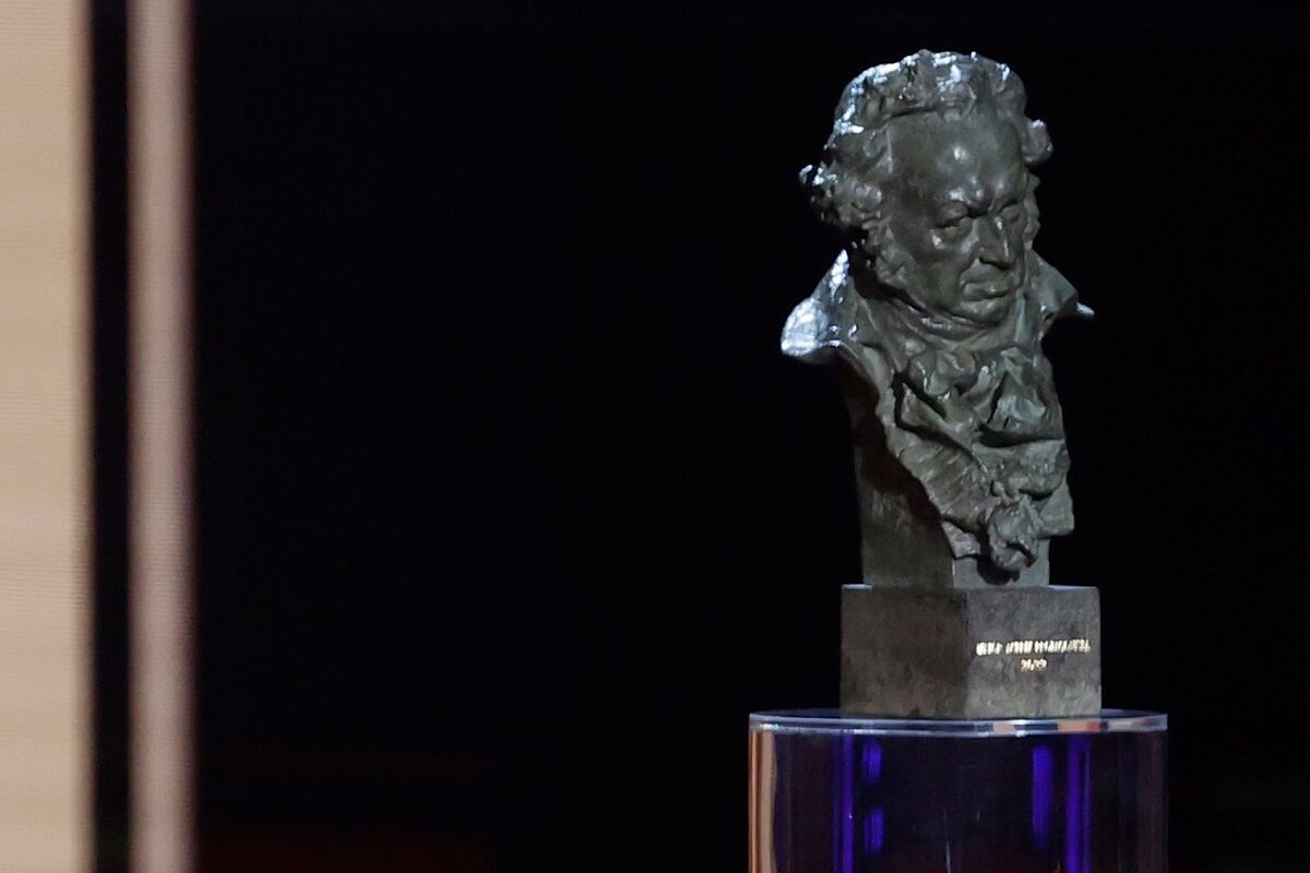 Estatuilla de los premios Goya.