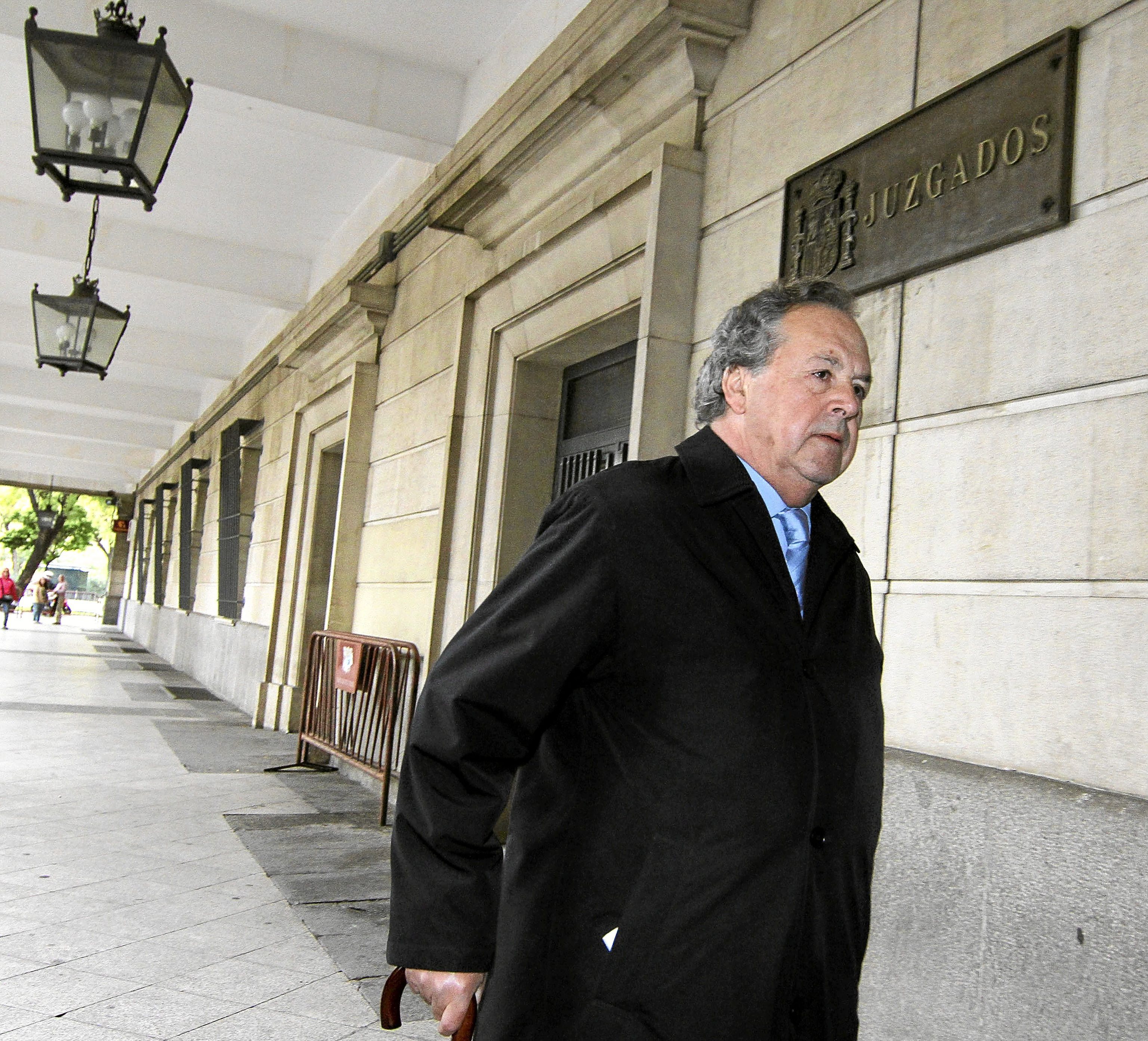 Toms Prez-Sauquillo, llegando a los juzgados de Sevilla.