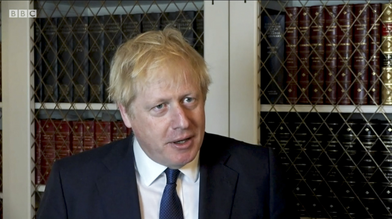 El ex primer ministro de Reino Unido, Boris Johnson.
