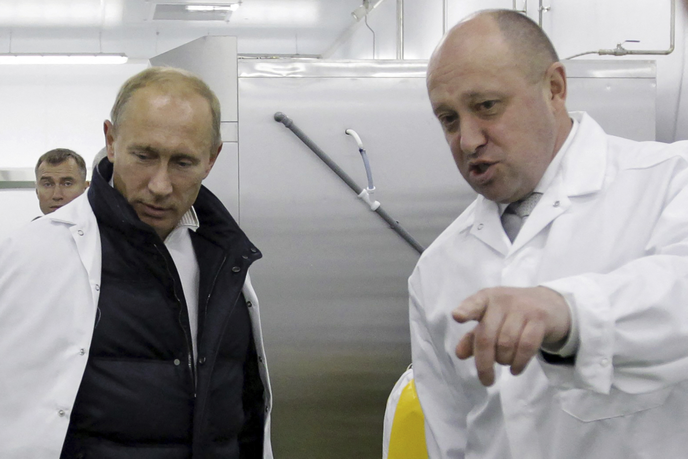 Evgeni Prigozhin, el 'chef de Putin, junto al presidente ruso, en 2010.