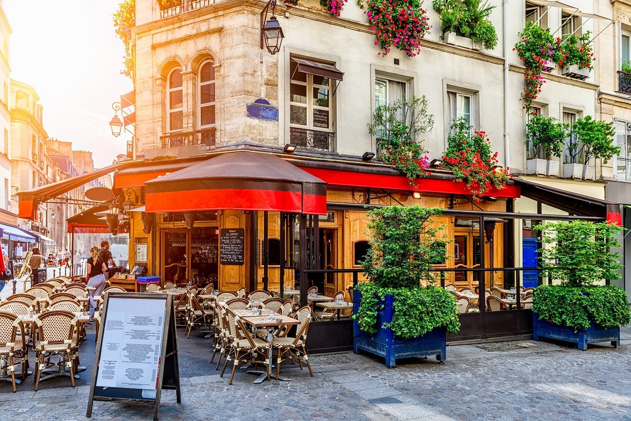Clásico restaurante de París.