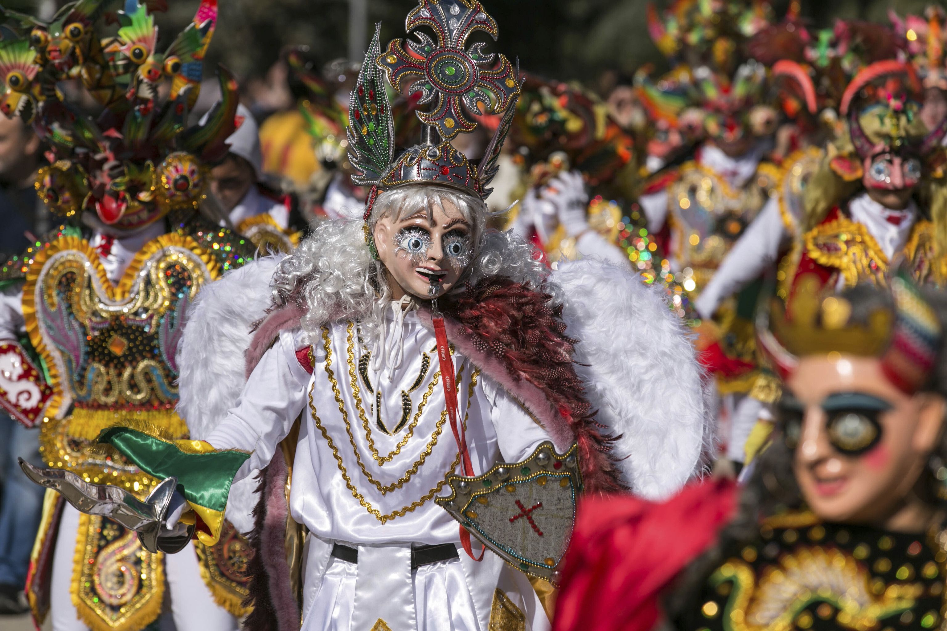 Una comparsa del desfile de Carnaval de 2020.