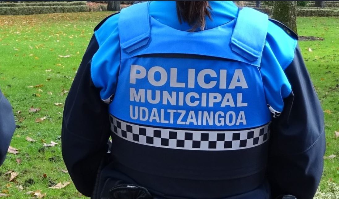 Una polica Municipal de Pamplona.