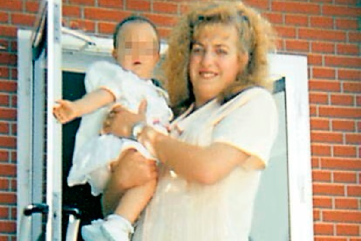 Isabel Marcos Maceiras, con el beb robado.