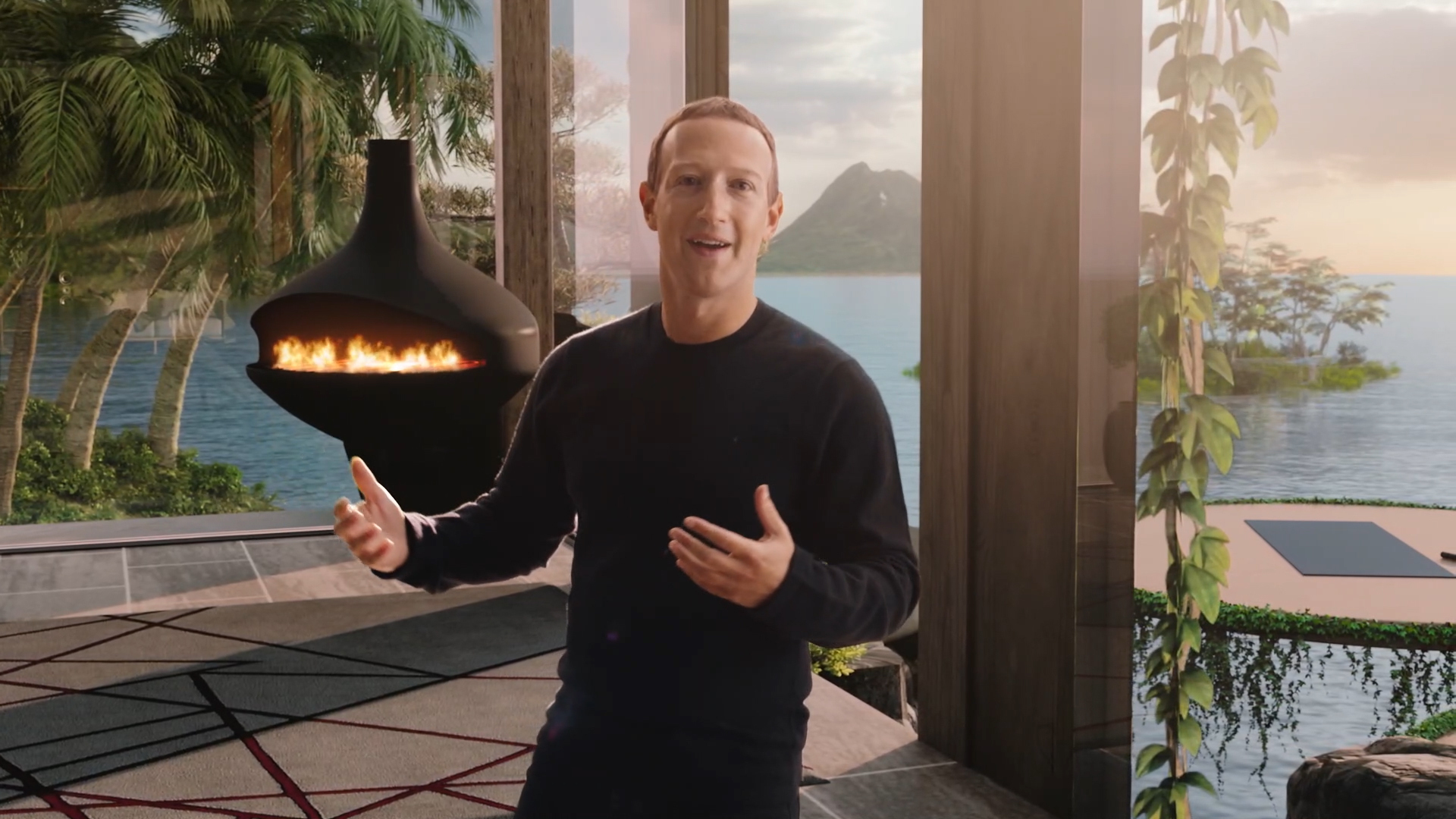 Avatar de Mark Zuckerberg durante la presentación del cambio de nombre de Facebook a Meta