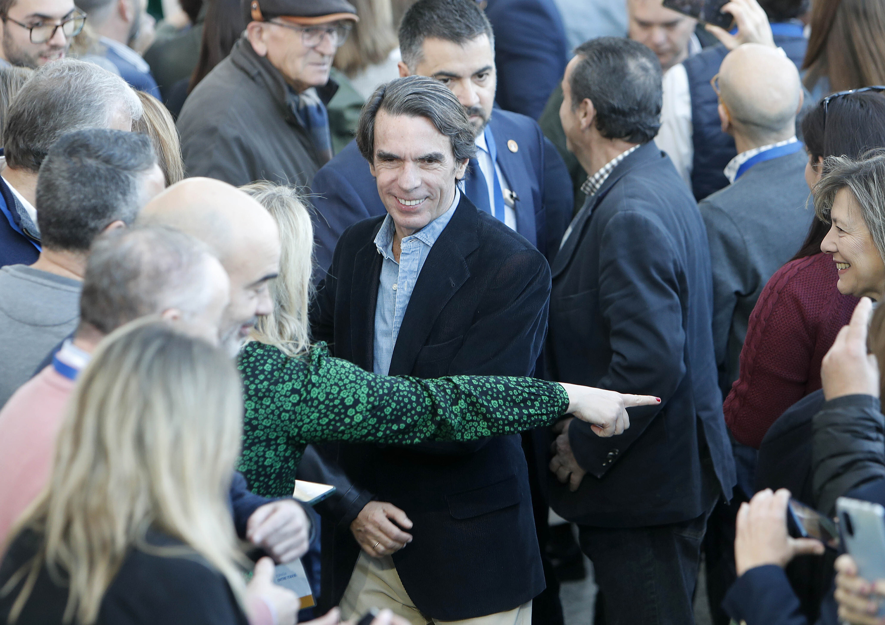 Aznar, en el acto del PP en Valencia.