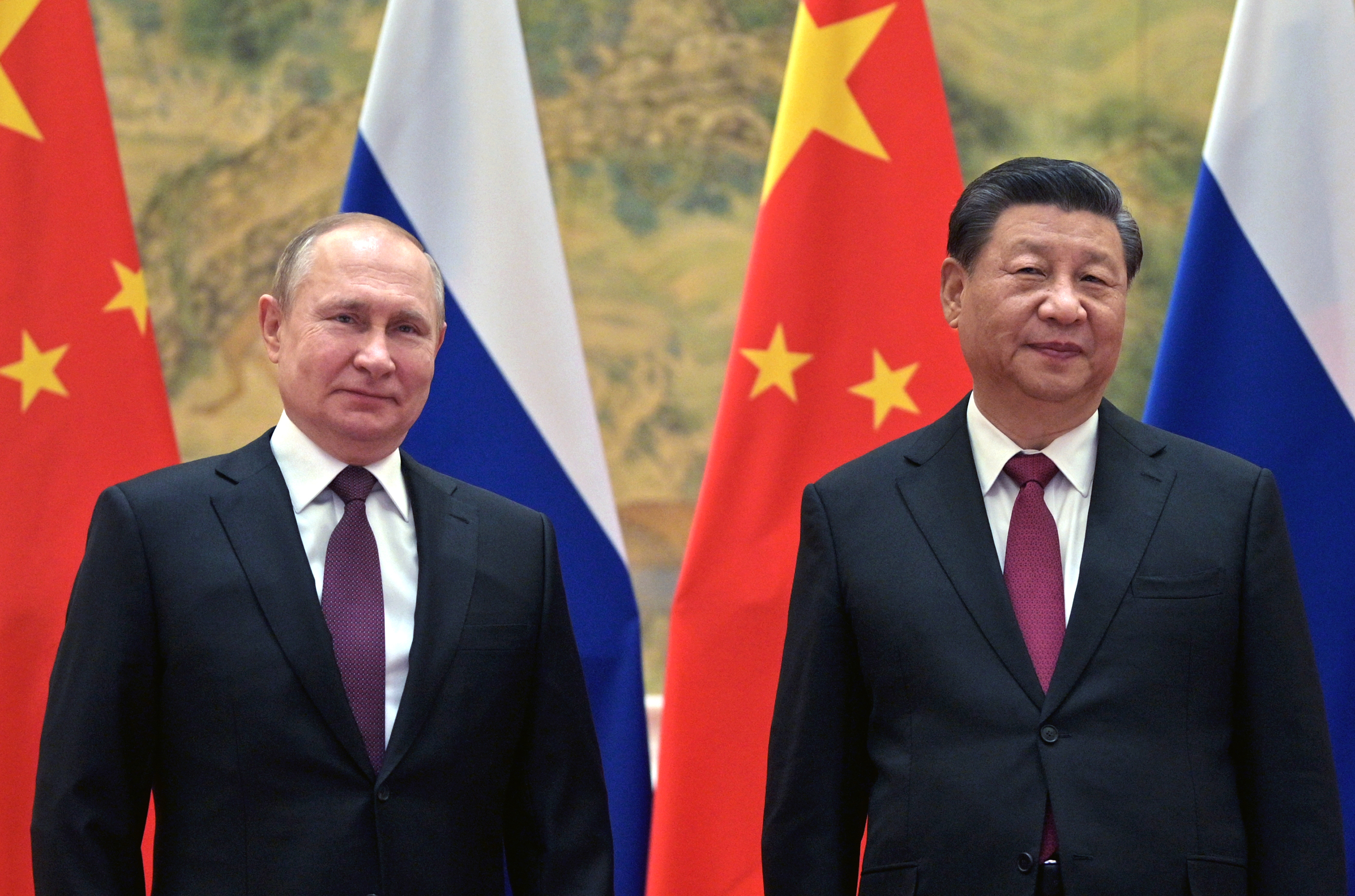 Los presidentes Vladimir Putin y Xi Jinping.