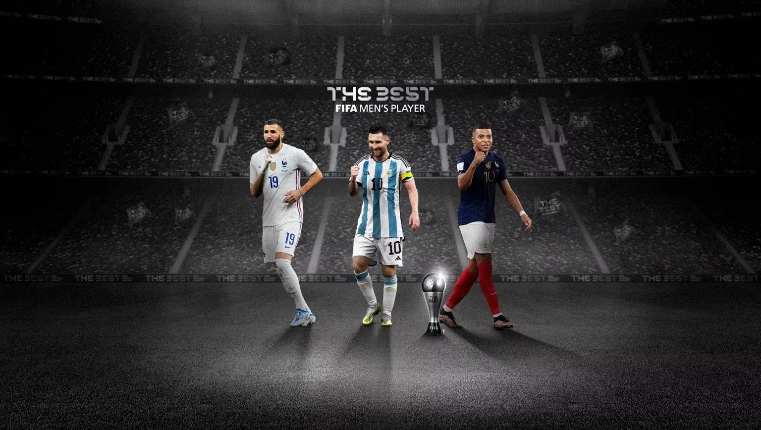 Benzema, Messi y Mbapp, en el cartel de nominados a mejor jugador de 2022 de los Premios The Best.