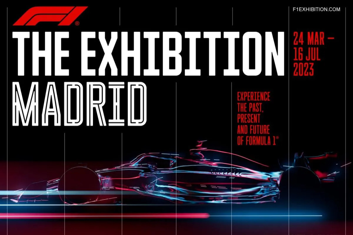 Cartel promocional de la exhibicin sobre F1 que se celebrar en Ifema.