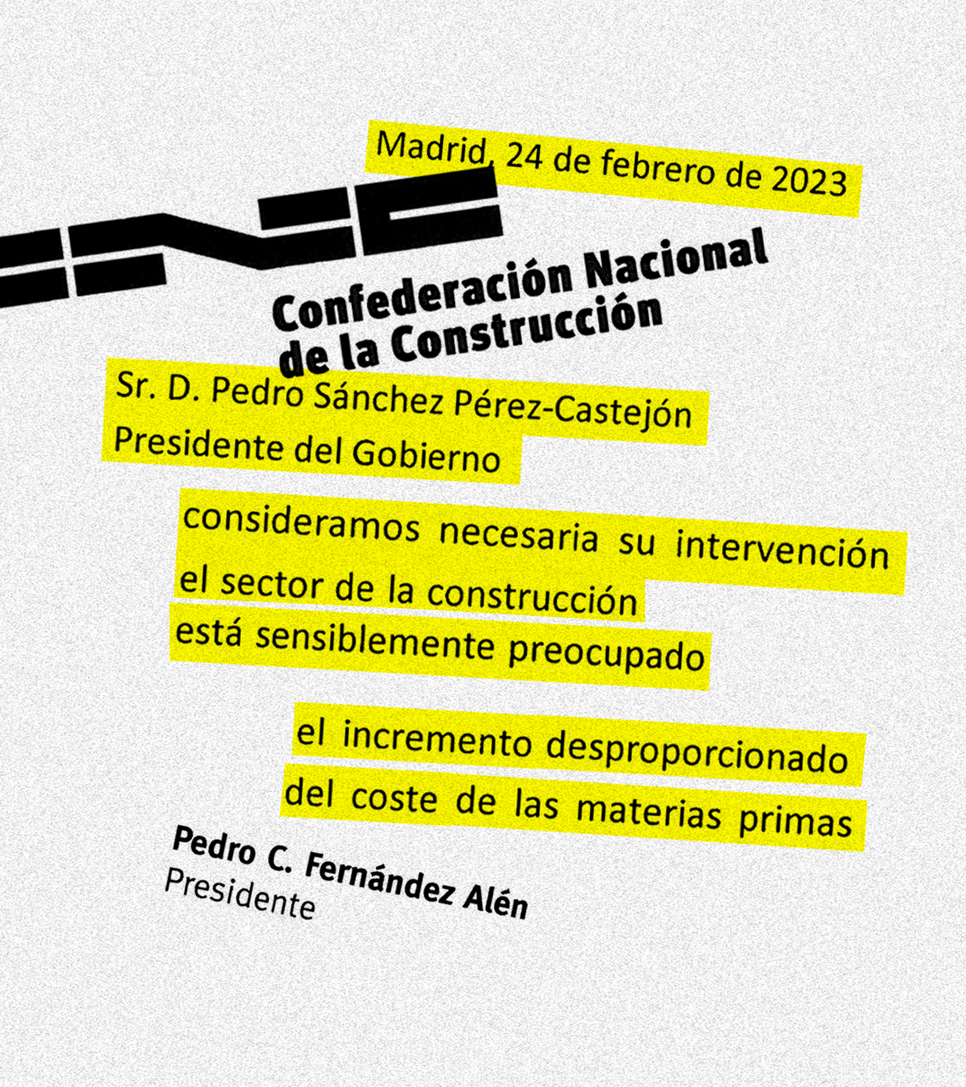 Las constructoras advierten por escrito a Sánchez: "Las próximas licitaciones pueden quedar desiertas"