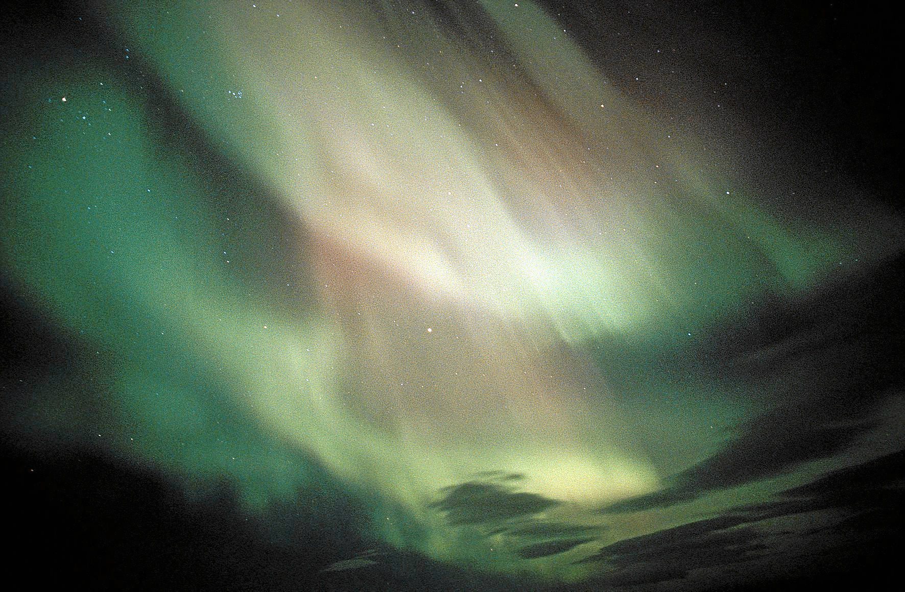 Una aurora boreal.