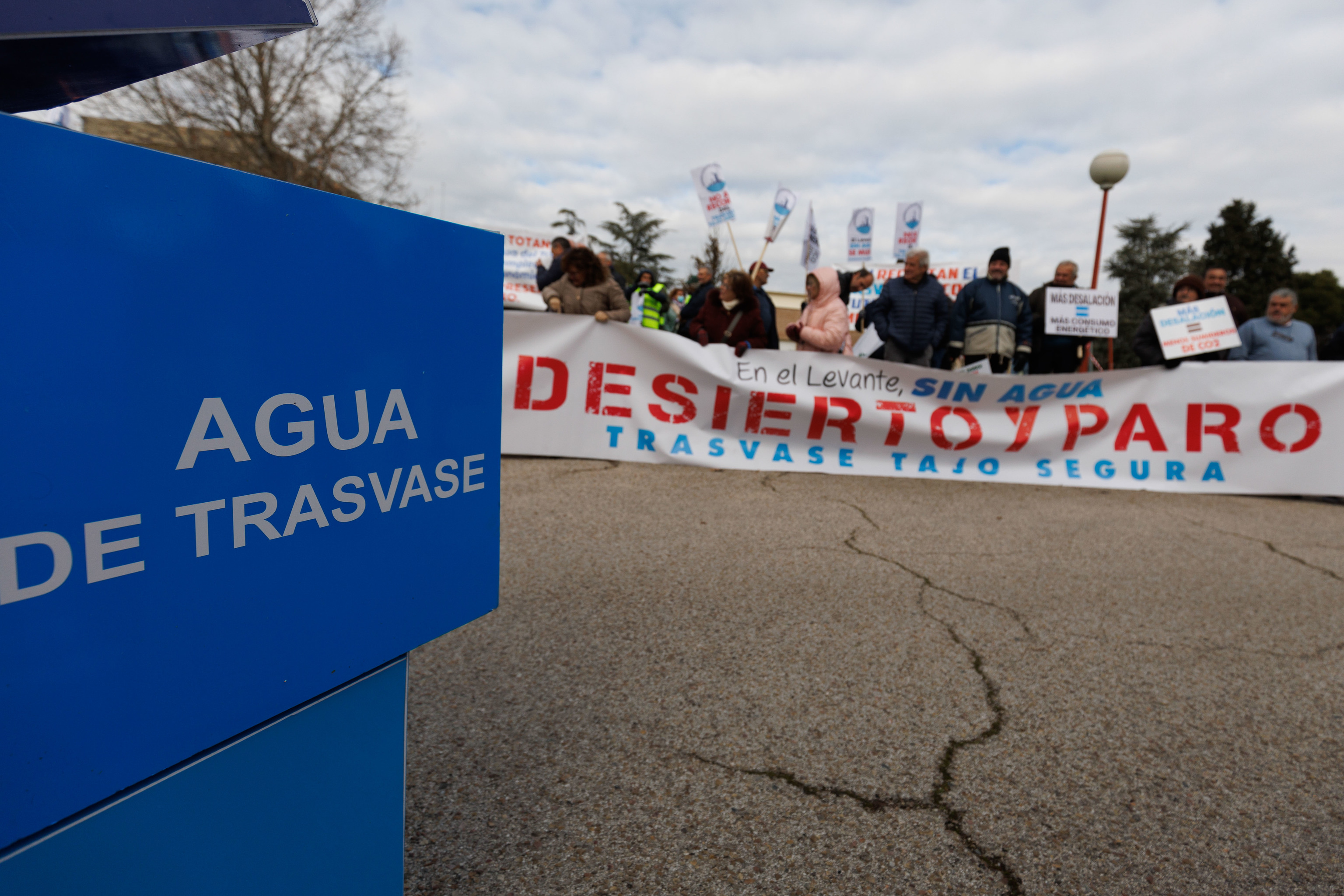Manifestacin de agricultores en defensa del Tajo-Segura.