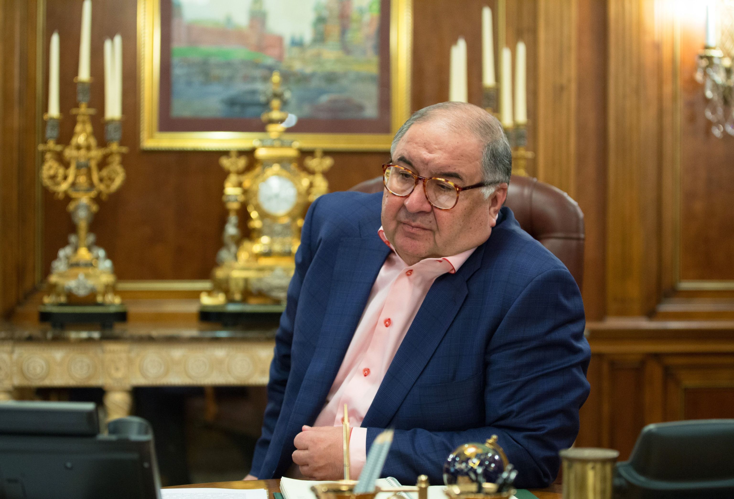 El oligarca ruso, Alisher Usmanov, en Mosc, en 2017.