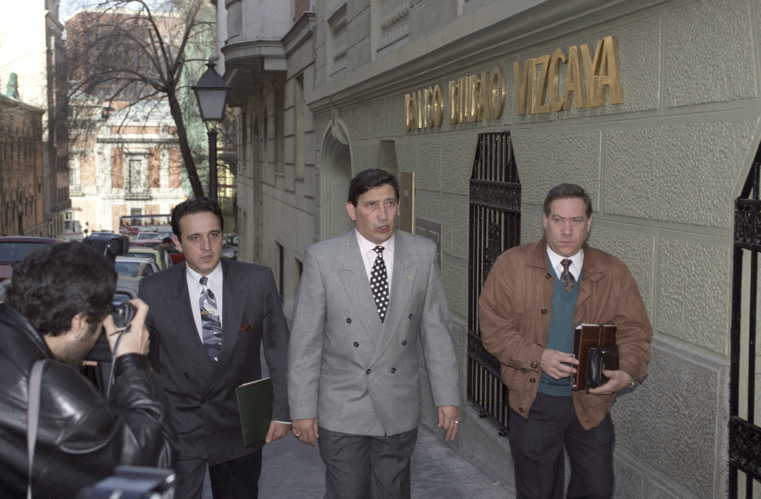Negreira, a la izquierda, en 1993.