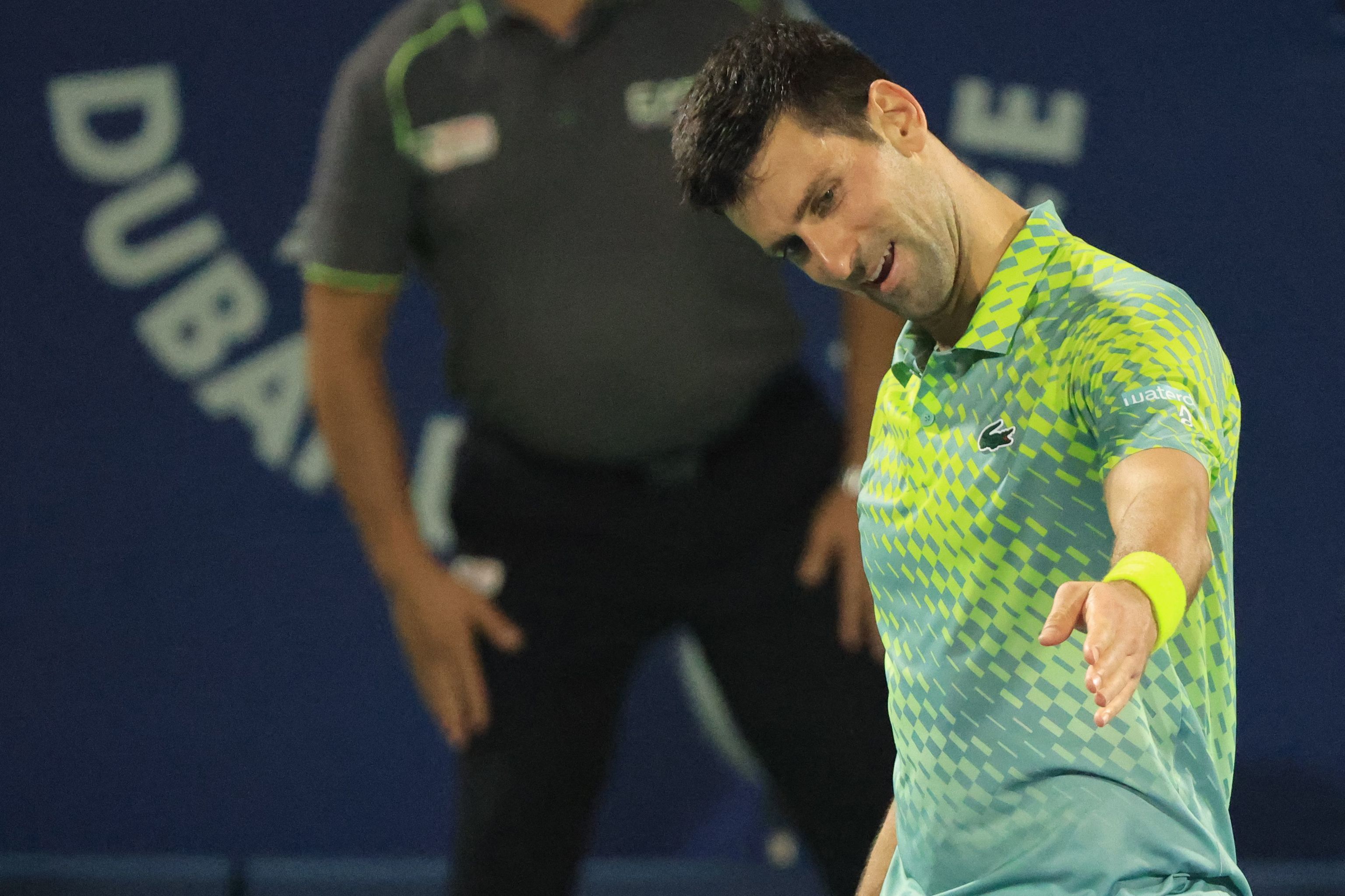 Novak Djokovic, durante el torneo de Dubai la semana pasada.