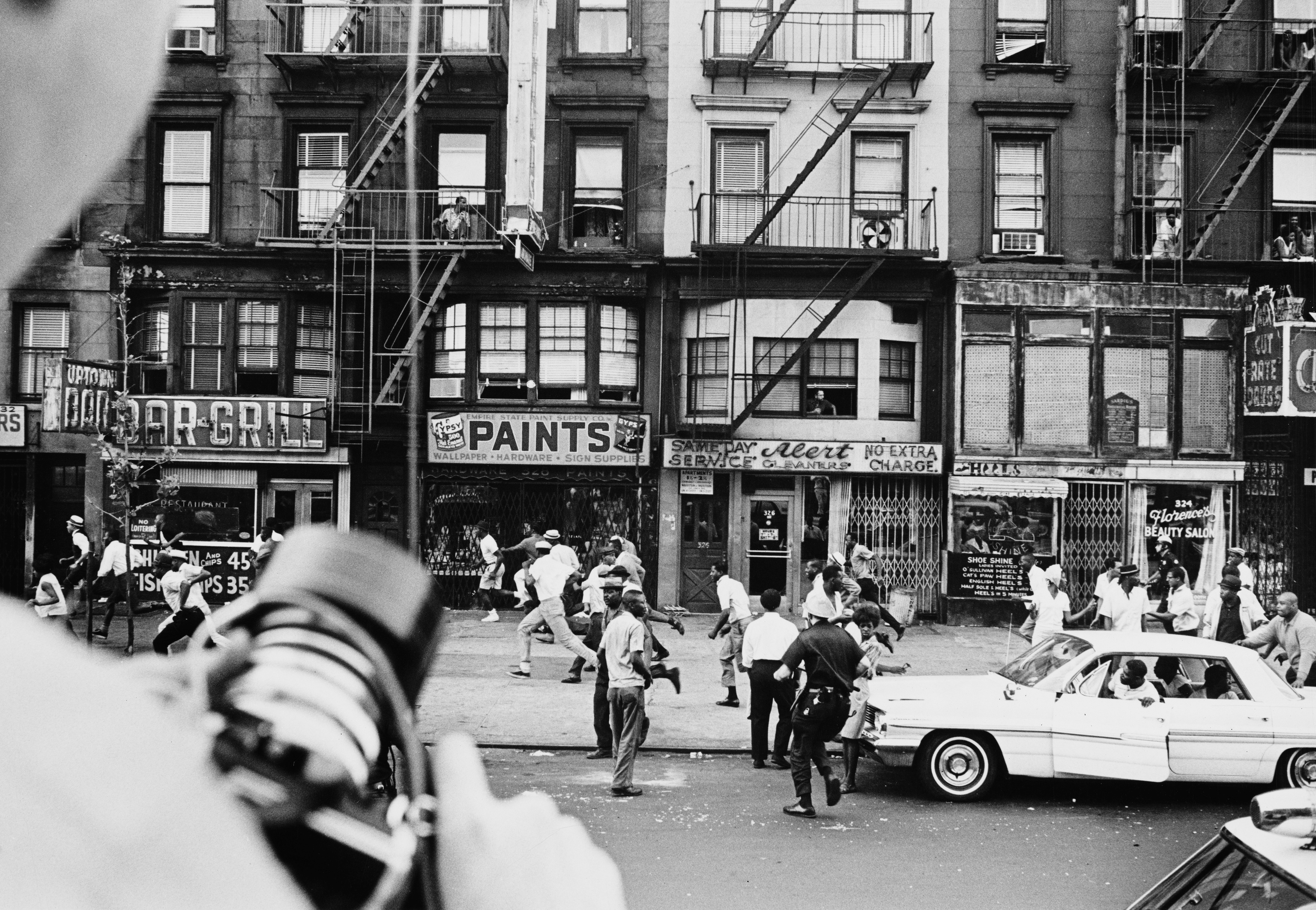 Disturbios en Lennox Abenue, en julio de 1964.