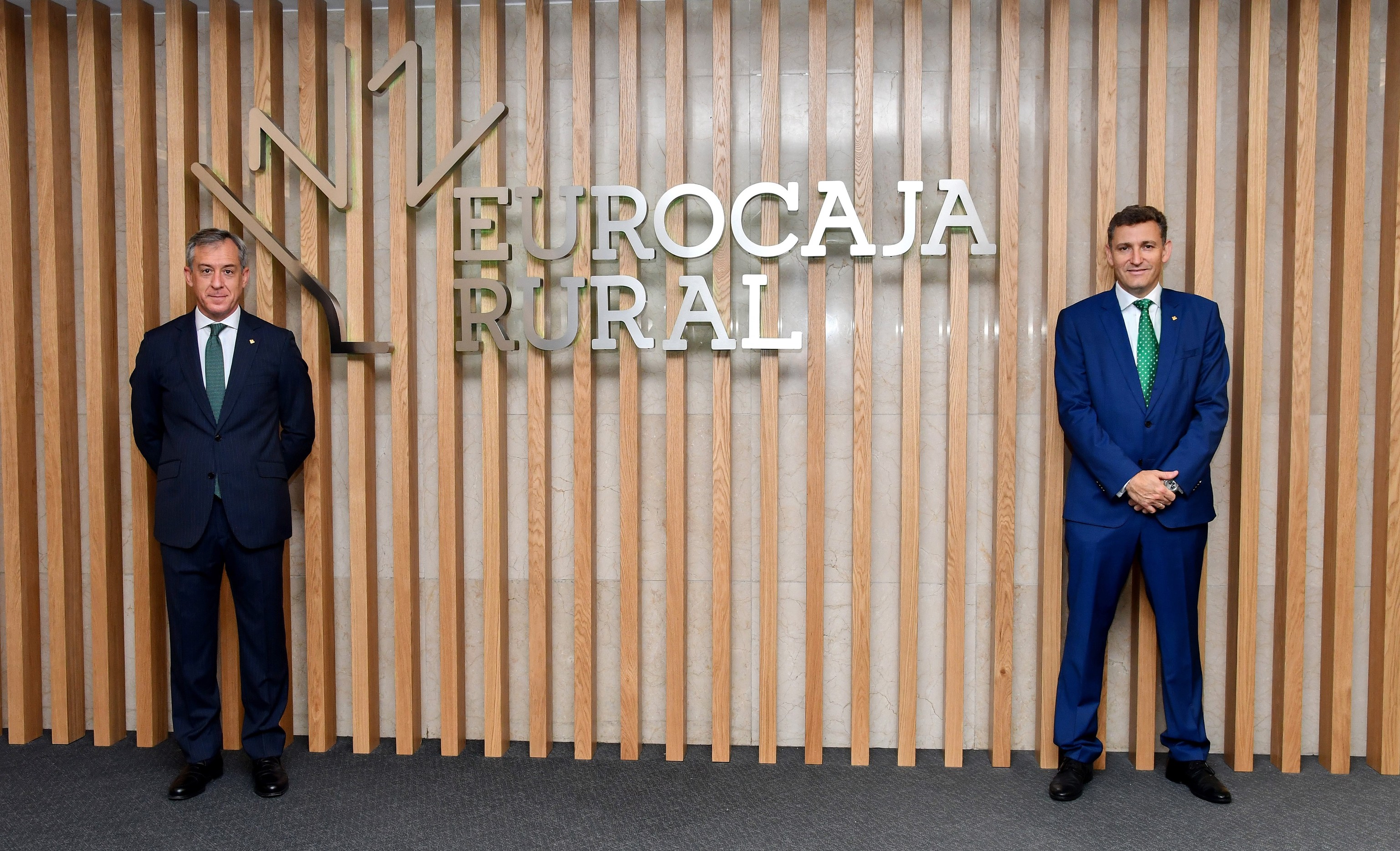 Javier Lpez Martn y Vctor Manuel Martn Lpez, presidente y director general de Eurocaja Rural, respectivamente.