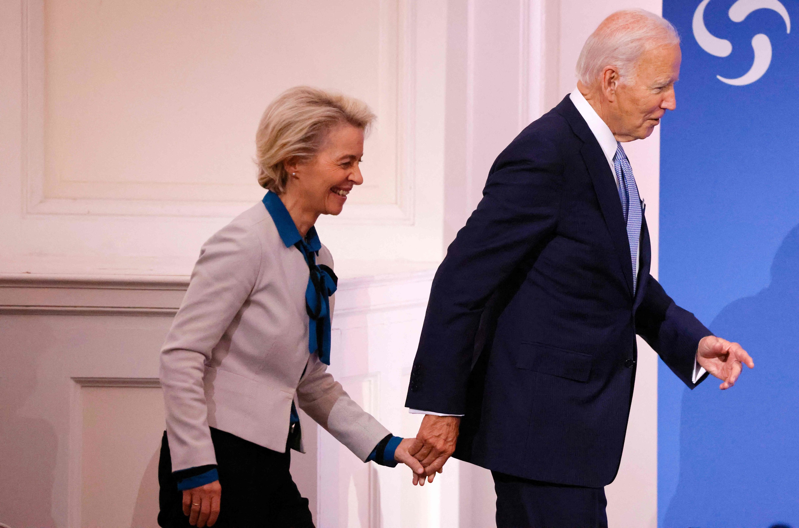 Ursula  Von der Leyen y Joe Biden.