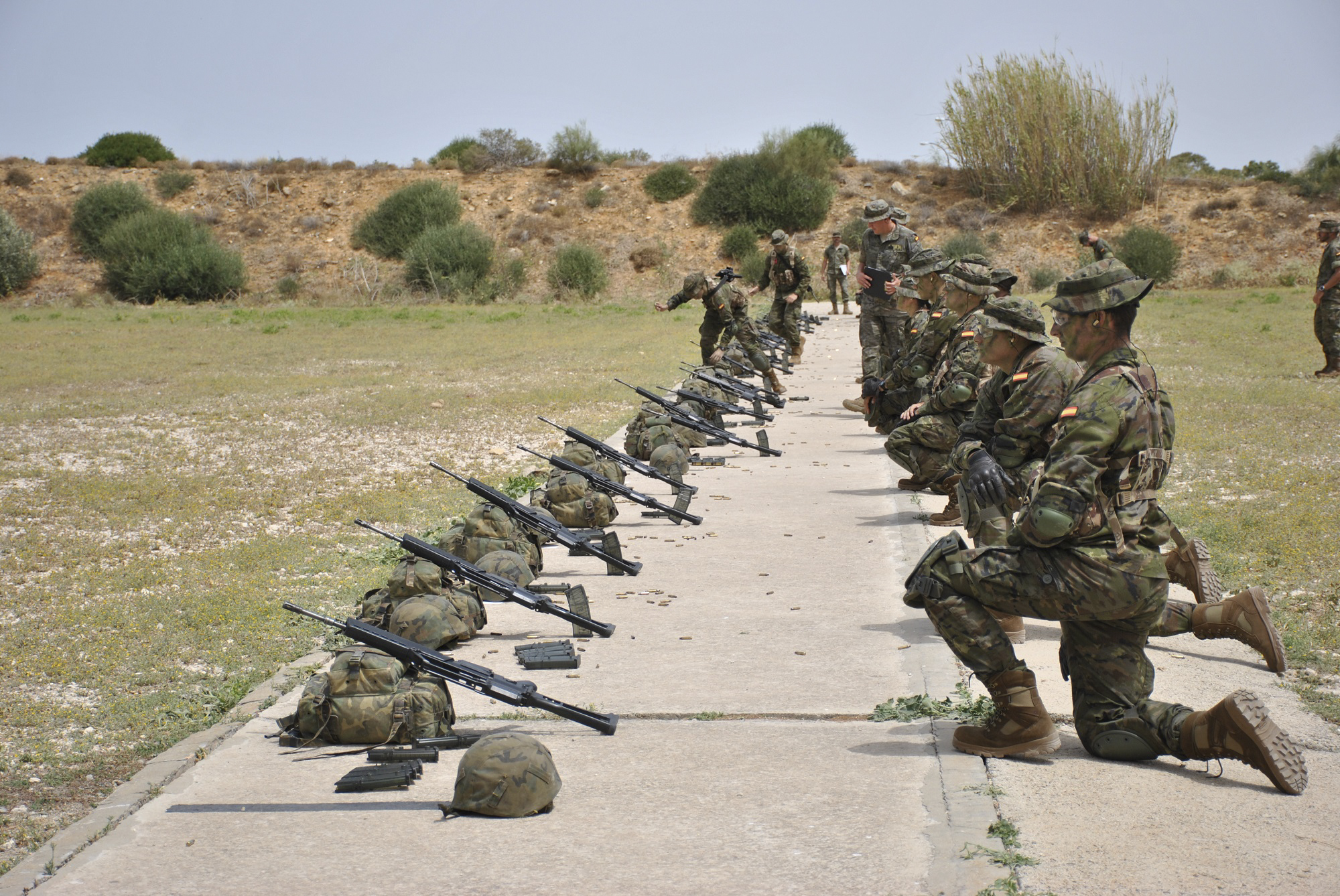 Soldados del Ejército de Tierra, durante unos ejercicios.