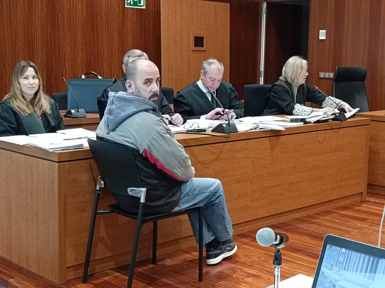 Hctor Lpez Ferrer durante el juicio en la Audiencia de Zaragoza.