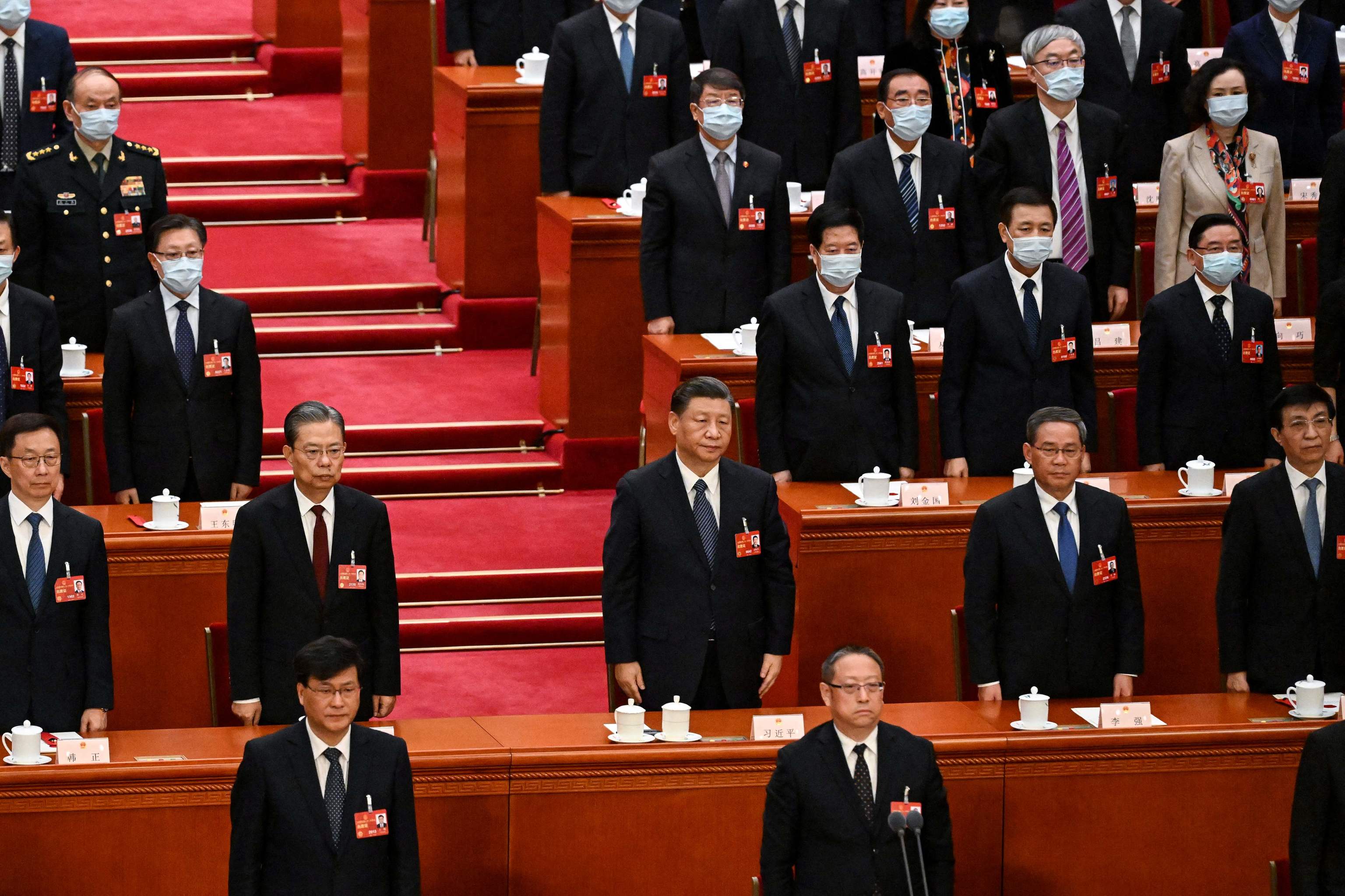 El presidente chino, Xi Jinping, durante la Asamblea Nacional Popular.