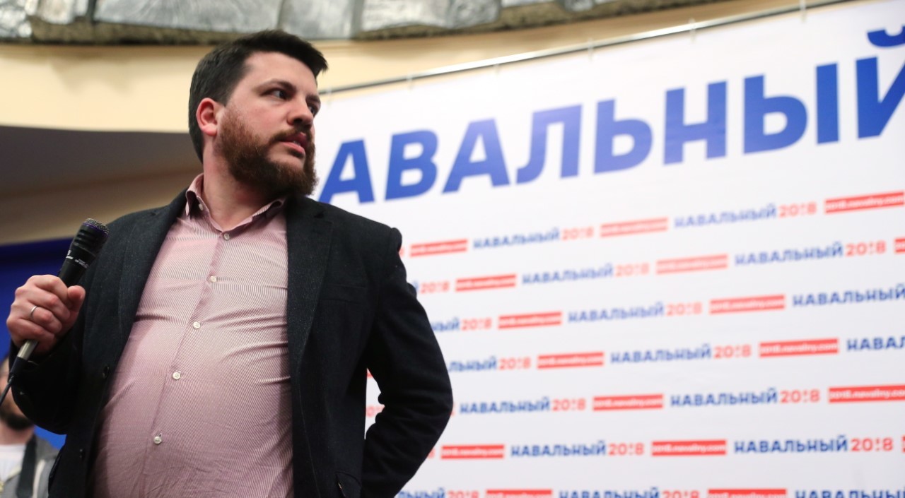 Leonid Volkov, jefe de la campaña de Navalny.
