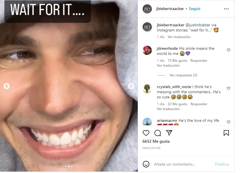 Justin Bieber recupera la sonrisa tras meses de enfermedad