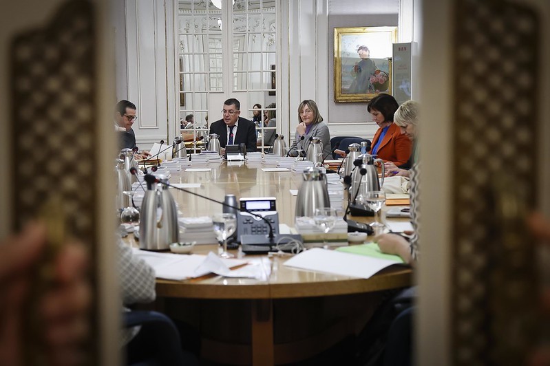 Reunión de portavoces de los grupos parlamentarios en las Cortes Valencianas.