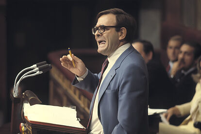 En el Congreso de los Diputados, en 1979.