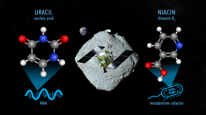 Diagram of the elements found in the Ryugu asteroid by the Hayabusa2 probe